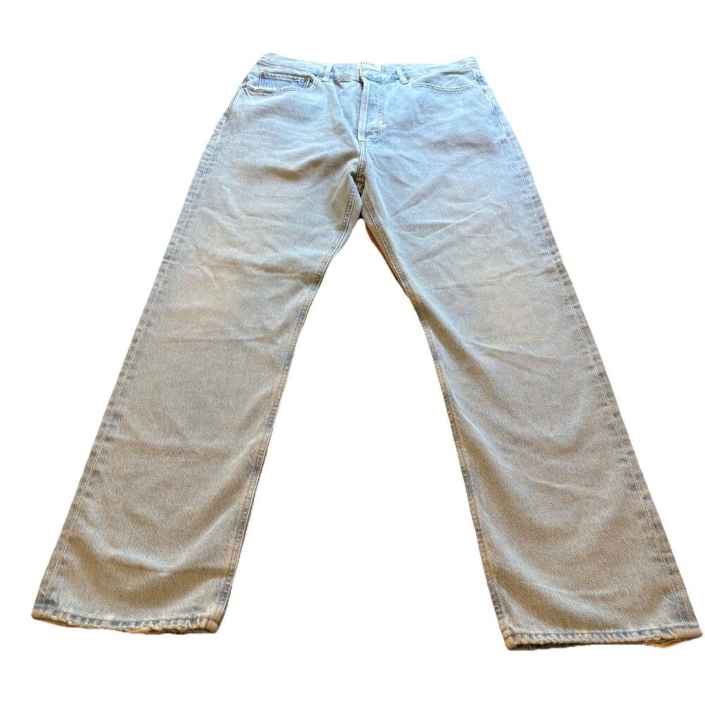 Agolde Women's Blue '90s Pinch Waist High Rise Straight Jeans Size 32